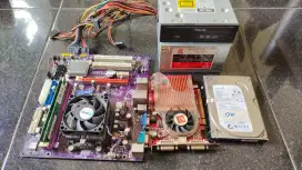Jual copotan Mainboard prosesor Amd,memory,vga, power suplay, dvd rw
