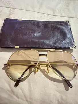 Kaca Cartier original lapis emas antik mulus tdk ada cacat