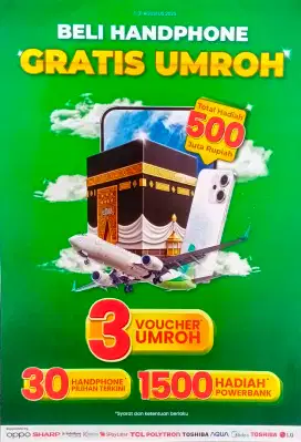 Berkesempatan Umroh Gratis untuk Pembelian HP Oppo