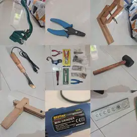 PAKET ALAT KERAJINAN KULIT (LEATHER CRAFT TOOLS) LENGKAP & SIAP PAKAI