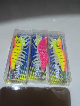 umpan Pancing cumi killer bentuk udang bionik