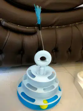 Mainan kucing bola 3 susun