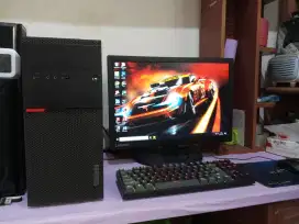 Pc gaming dan editing / intel core i5 gen6 + ram 8gb ddr4 + Led 20inch