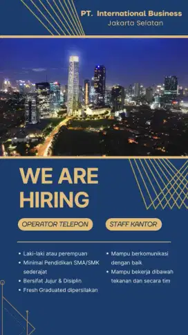 Lowongan pekerjaan
