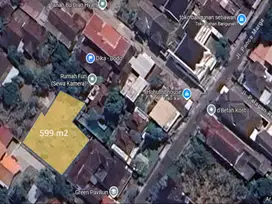 Tanah Kosong belakang Hyatt Regency Yogyakarta 599 m2