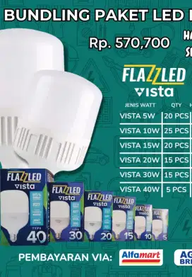 Lampu LED 5 - 40 Watt merk flazzled