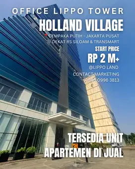 OFFICE TOWER JAKARTA PUSAT UNIT BARU BISA CICIL 12X DEKAT TOLL & RS