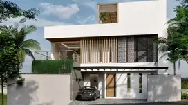 Leasehold - Elegant Two-Story Villa in Canggu w/ Rooftop, Private Pool