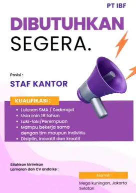 Lowongan kerja terbaru