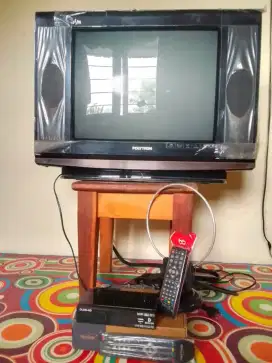 TV 21 INCH POLYTRON FM RADIO SLIM FLAT FULLSET NORMAL