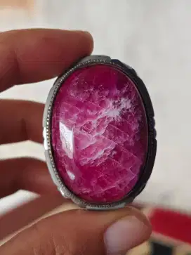 Natural Ruby Coundum Madagaskar Super Jumbo Dim 37mm Ajiib