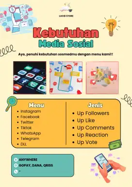 KEBUTUHAN SOSMED BY LUCID STORE
