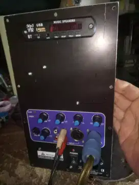 Kit speaker aktif stereo bluetooth lengkap siap pakai