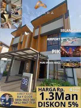 Rumah murah 2 lantai 4 kamar tidur di Bandara Tangerang