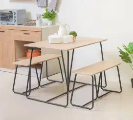 Dijual terbatas set meja makan minimalis