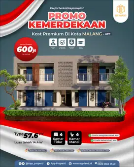 Dijual Rumah Kos Premium 4 Kamar Sebelah Fakultas Kedokteran UMM