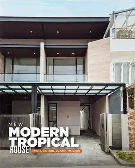 Rumah baru modern tropical Kupang Surabaya barat