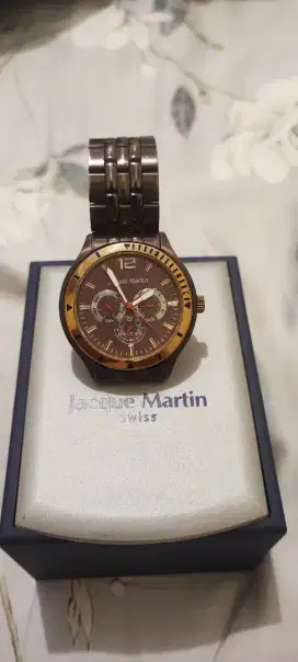 Jam tangan original asli Jacque Martin Swiss