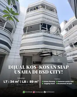 Vco - Dijual Kost BSD Anarta House 6 Kamar Tidur & 3 Kamar Mandi