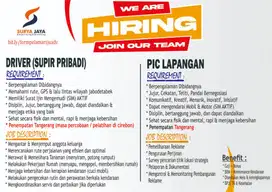 PIC OPERASIONAL & SUPIR PRIBADI