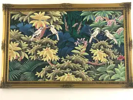 Lukisan Canvas Burung Jalak Bali