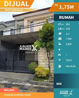 f003 Rumah Semi Furnished Kawasan Elite Araya Malang