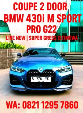 BMW 430i G22 M SPORT PRO COUPE