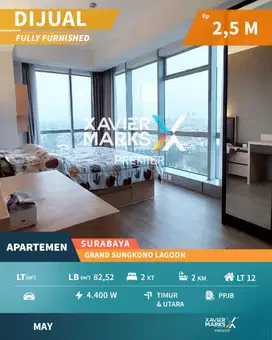 Harga BU Dijual Apartemen Furnished di Grand Sungkono Lagoon Surabaya