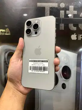 iPhone 15 Pro Max 512GB Garansi Resmi iBox Natural Titanium BH 86%