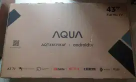 Aqua 43 Android TV mulus seperti baru