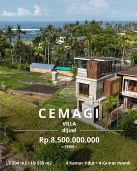 Villa Baru 50 Meter Menuju Pantai Cemagi Bali