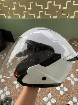 Helm Ink terra 2 putih Fullset size XL