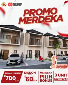 PROMO RUMAH 2 LANTAI DISKON HINGGA 60 JT DI BANGUNTAPAN DEKAT GIWANGAN
