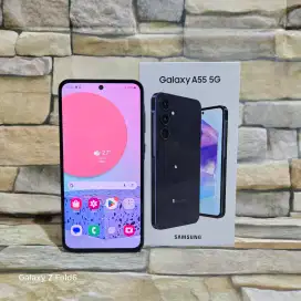 Samsung Galaxy A55 5G 8/256 Navy Fulset segel mulus 98% Garansi