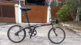 Sepeda lipat DAHON YEAH RACY Alloy ban 18in asli, dekal asli
