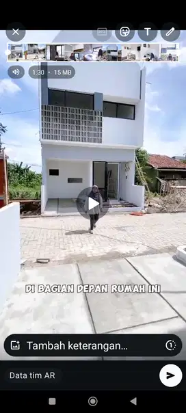 DP 3jt Rumah 2 lantai siap huni full furnished BU