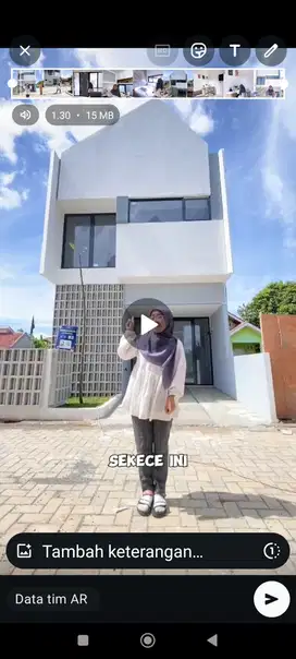 Konsep scandenavian siap huni rumah 2 lantai dekat toll sawangan
