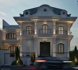 Rumah American Classic Bagus SHM di Graha Famili
