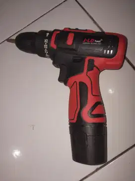 Mesin Bor Baterai Cordless JLD 12V Fullset Pemakaian 1 Kali