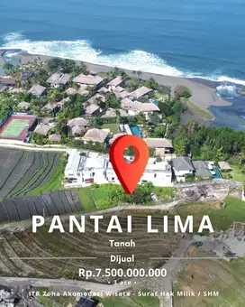 Tanah Pantai Lima Pemandangan Sawah Pererenan Bali