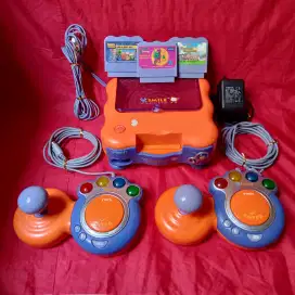 Konsol Game Edukasi Vtech V.Smile Lengkap All Original