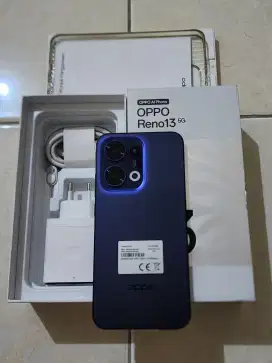 Oppo Reno 13 5G 12/256Gb, warna Biru, 1 bln pk, kondisi 99,9% Sempurna