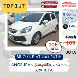 Promo TDP 1 Juta Brio E 1.3  AT 2013 Putih