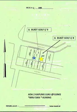 Tanah Kavling Galeria Golf 2 Kav Jejer Citraland dekat  Graha Family