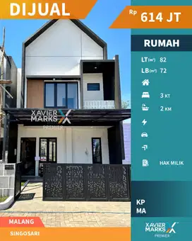 Dijual Rumah Modern Skandinavia Di Singosari, Malang(OLX787)