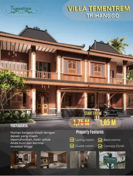 RUMAH ETNIK JOGLO TERMURAH DEKAT PUSAT KOTA JOGJA DI CLUSTER