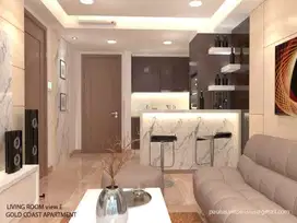 Tower Bahama Apt Gold Coast PIK 1 Bedroom Furnished Interior Mewah
