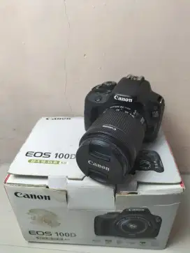 Canon 100D Fullshet Box Lengkap Mulus Likenew