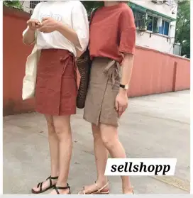 Mini wrap skirt