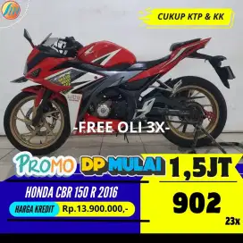 JUAL CEPAT HONDA CBR 150R 2016 MERAH PUTIH CASH KREDIT BERGARANSI